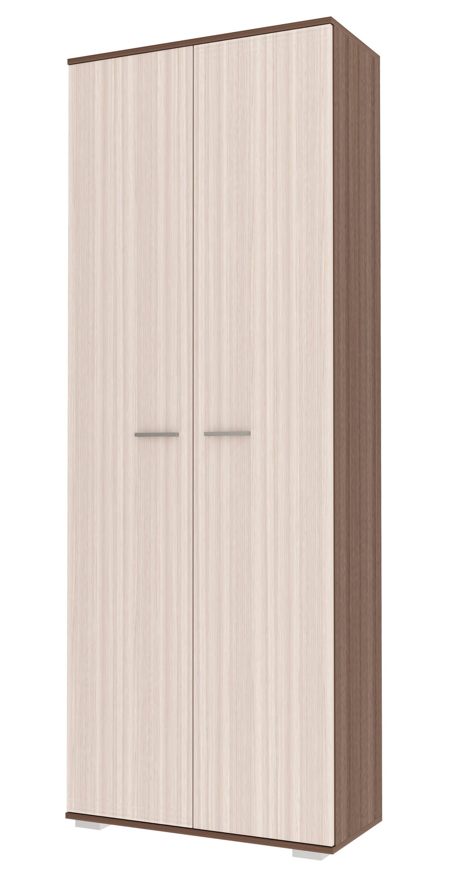 Шкаф для одежды Италия ШК-800 / Шкаф распашной / Шкаф 2-дверный (Ясень шимо тёмный/Ясень шимо светлый) - фотография № 1