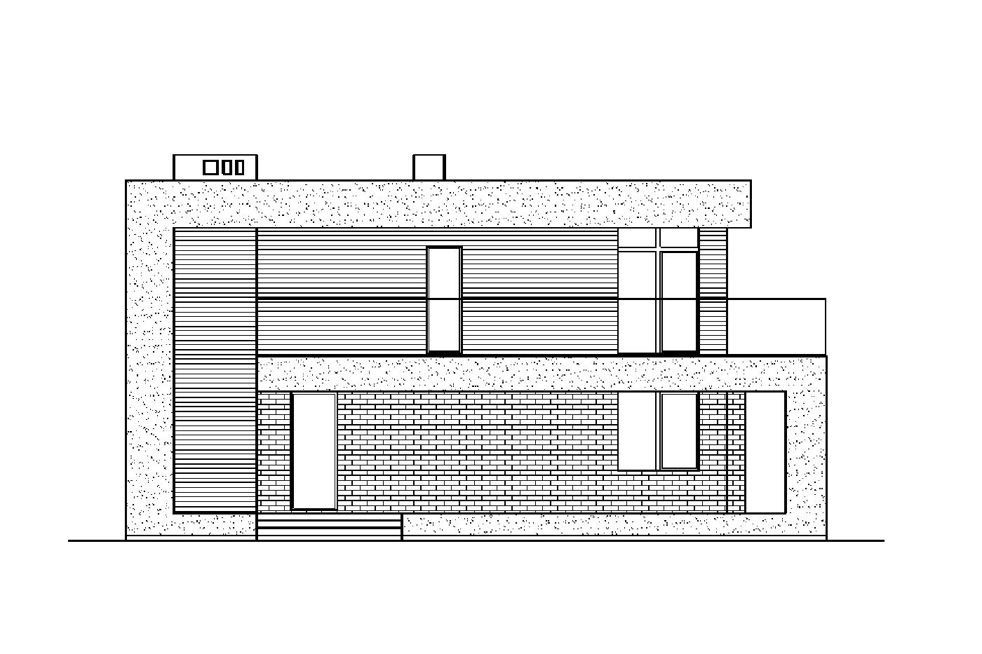 Проект газобетонного дома Catalog-Plans-63-42A (108,95кв.м, 12,06x10,5м, газобетон 400) - фотография № 1