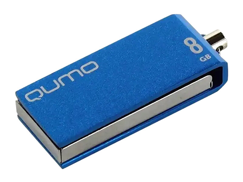 USB Flash Drive 8Gb - Qumo USB 2.0 Fold Blue QM8GUD-FLD-Blue