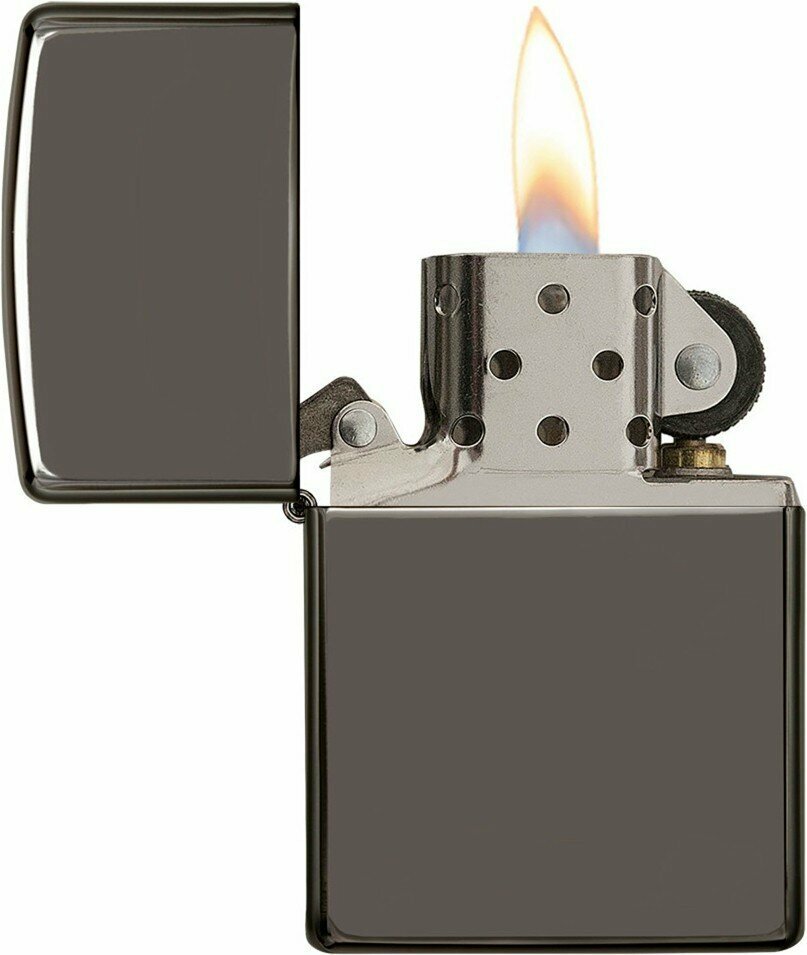 Подарочный набор ZIPPO: зажигалка Black Ice® и вставной блок для зажигалок для трубок, латунь/сталь - фотография № 3