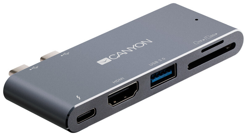 USB Hub Canyon DS-5 5 портов Thunderbolt 3 USB 3.0 HDMI SD TF