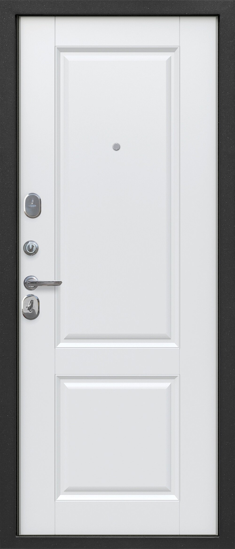 Дверь 9 см Серебро Велюр белый софт 860L - фотография № 2