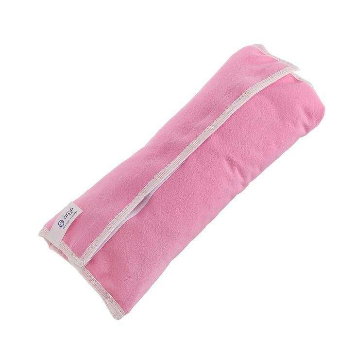 Подушка - накладка ARGO детская на ремень безопасности розовая 29х11х9 см