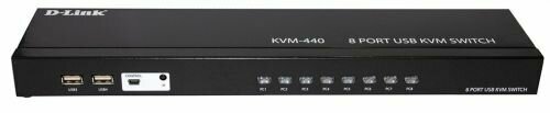 Переключатель KVM D-link KVM-440 на 8-компьютеров с портами 8xVGA 4xUSB rev /C1A /C2A