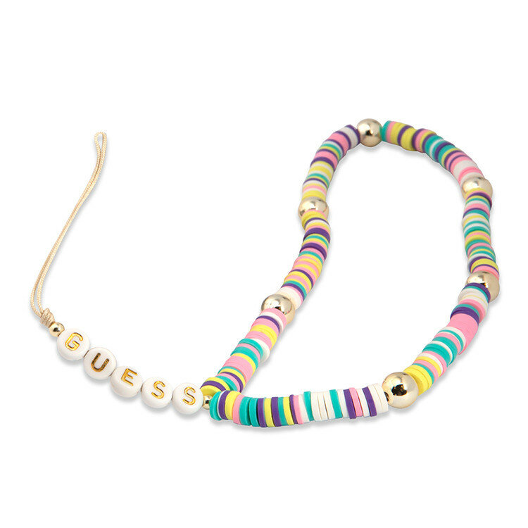 Guess Шнурок на кисть Guess Heishi Beads and pearls (25 см) Multicolor