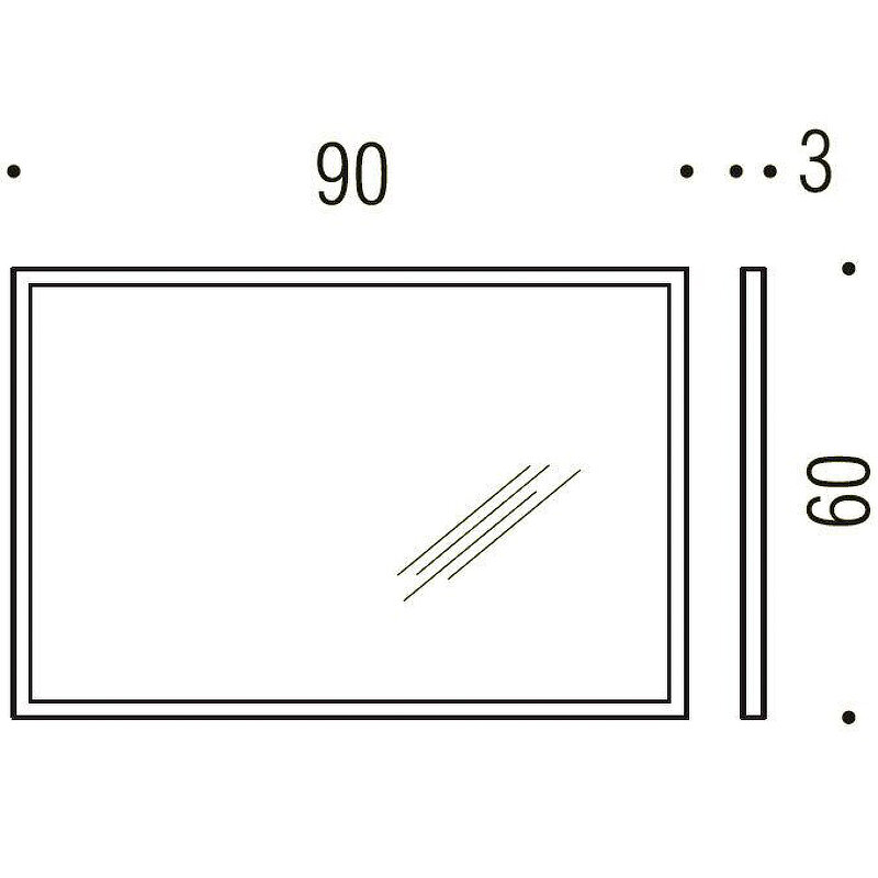 Зеркало Colombo Design Fashion Mirrors 90 В2041 Нержавеющая сталь - фотография № 3