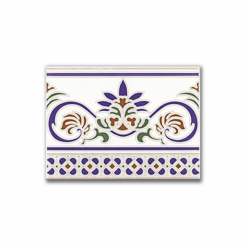 Керамическая плитка Ceramica Ribesalbes Zocalo Cenefa Granada 15x20