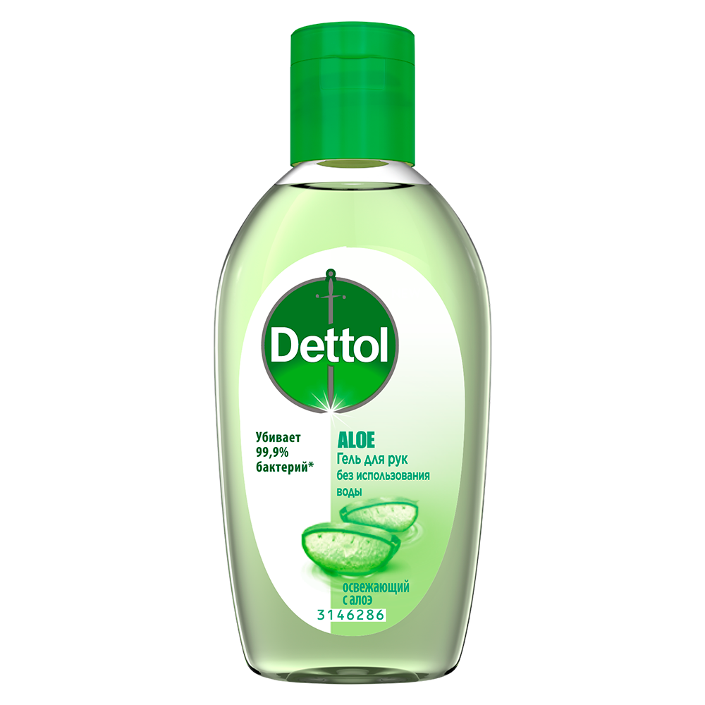 Dettol Гель для рук антибактериальный освежающий с алоэ