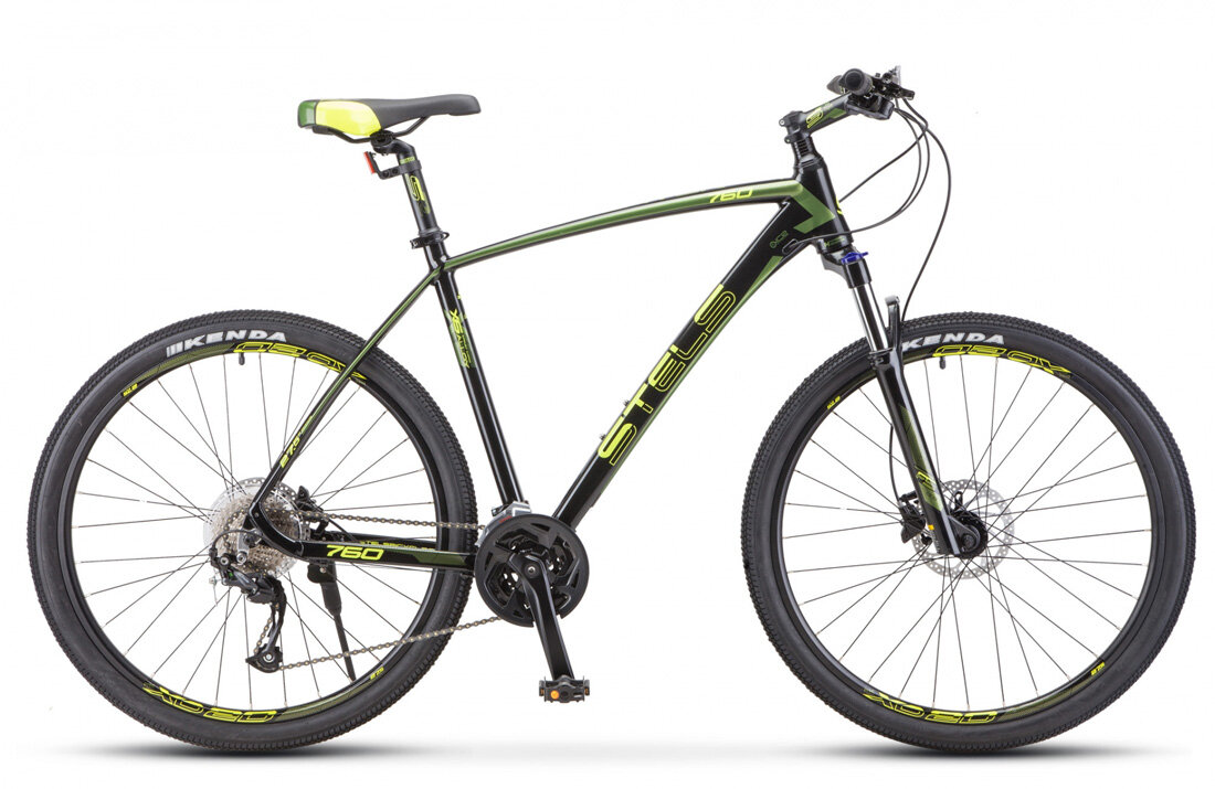 Горный (MTB) велосипед Stels Navigator 760 D 27.5" V010 (2019) рама 16" Чёрный
