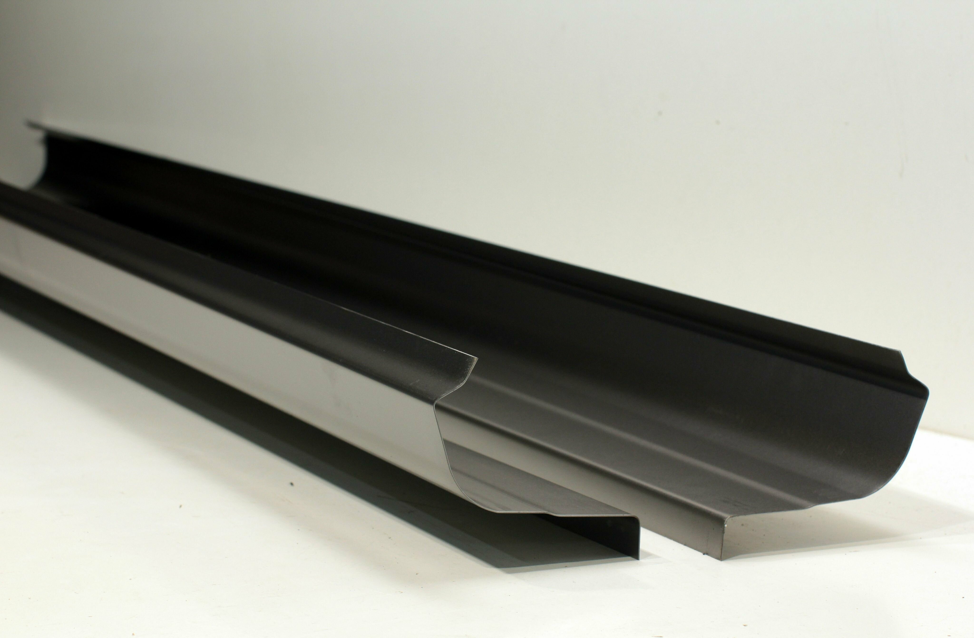 Пороги ремонтные комплект + усилители для Kia Cerato 1 хэтчбэк (Киа Серато 1/Церато 1) оцинкованная сталь (цинк) 1 мм