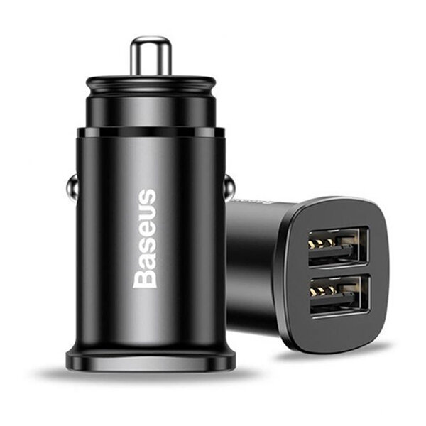 Автомобильное зарядное устройство Baseus Car Charger 30W Dual QC3.0 BS-C15Q (Black)