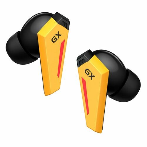 Гарнитура игровая Edifier GX07, для компьютера/мобильных устройств, вкладыши, Bluetooth, желтый / черный