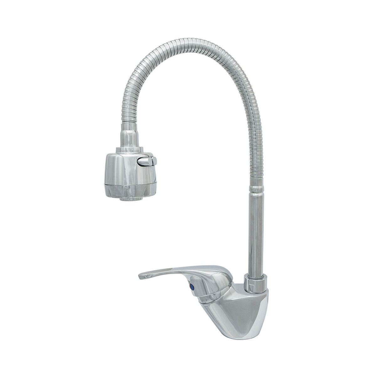 Смеситель для кухни Центр Сантехники Престиж ЦС-СМ 27/2Г D35 М42, гибкий излив, хром