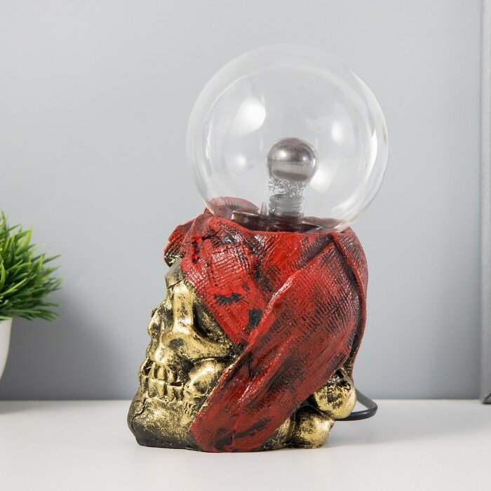 Плазменный шар полистоун "Корсар" 19х11х9,5 см - фотография № 4