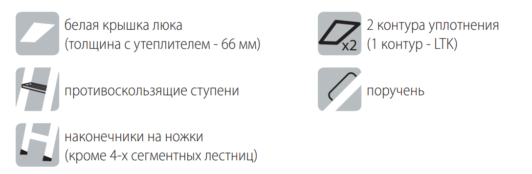 Чердачная термоизоляционная лестница FAKRO LTK 60х120, h 208 см - фотография № 2