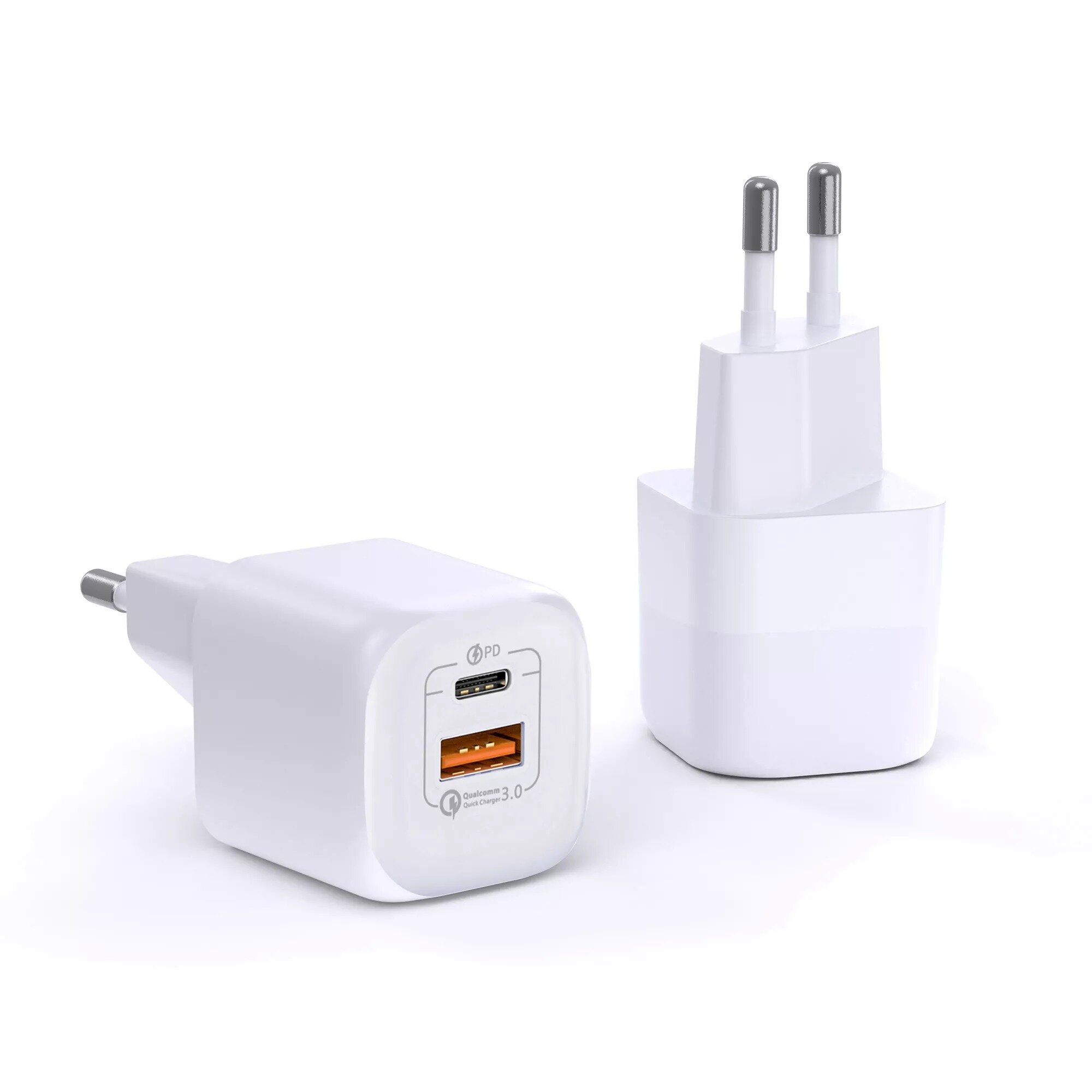 Сетевое зарядное устройство WiWU 33W RY-U33 A+C EU Plug White