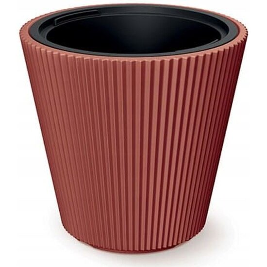 фото Кашпо Prosperplast Milly для цветов со вставкой, медный, d- 29,см, h-31 см, 10 л PPDBMI300-7598U