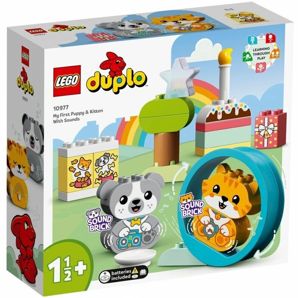 LEGO DUPLO "Мой первый щенок и котёнок и их звуки" 10977
