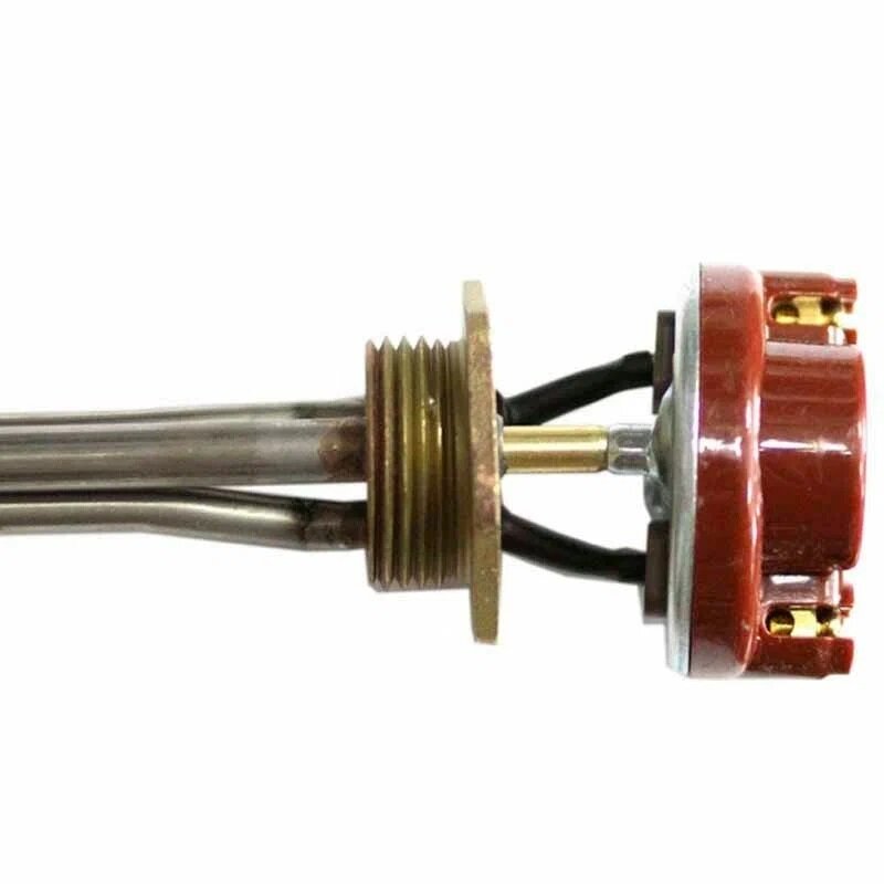 Нагревательный элемент для радиатора с термостатом в комплекте 1500Вт левая резьба D - 33мм, L 450мм - фотография № 2