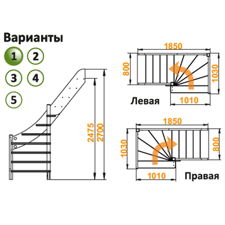 Лестница ЛС-92м Л, сосна (2 уп) - фотография № 2