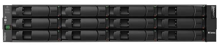 Система хранения данных Lenovo TCH ThinkSystem DE120S Expansion Enclosure Rack 2U noHDD LFF (up to 12) 4x1m MiniSAS HD 8644/