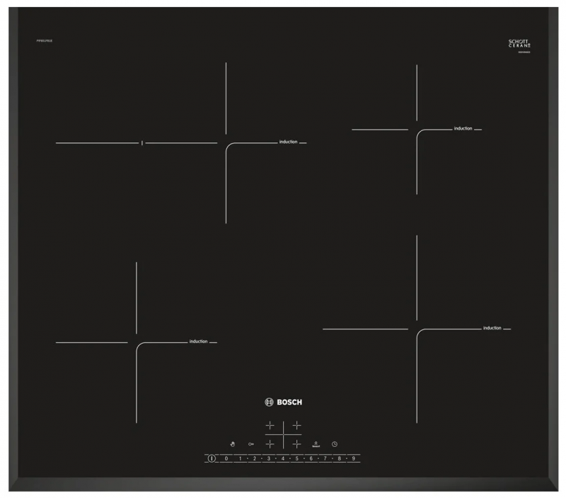 Индукционная варочная панель Bosch PIF651FB1E (чёрный)