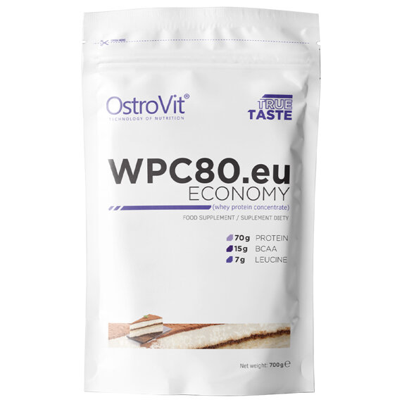 Сывороточный протеин OstroVit WPC80.eu Economy порошок 700 грамм, тирамису