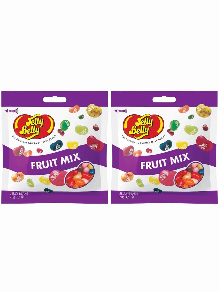 Драже жевательное Jelly Belly Фруктовое ассорти 70г пакет 2 шт.