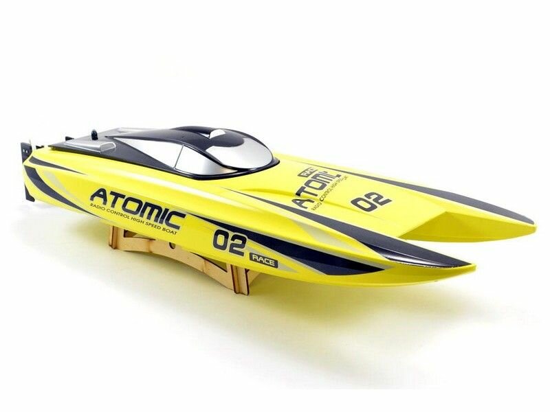 Радиоуправляемый катамаран Volantex RC ATOMIC 700 желтый Brushless PNP EXA79204PY