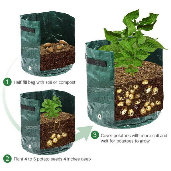Сумка-мешок для выращивания овощей «Чудо рост» 35*45см D-34см - фотография № 4