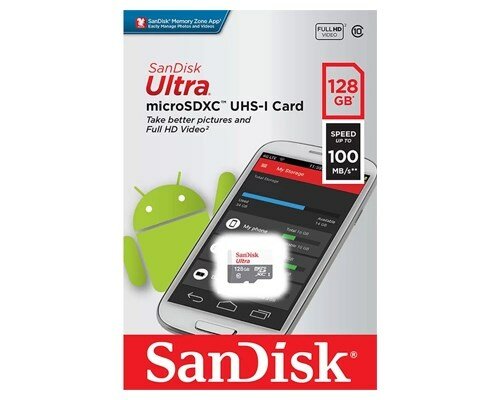 Карта памяти SanDisk MicroSD 128 Gb Кл.10 UHS-I