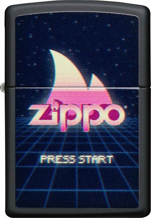 Зажигалка ZIPPO Classic с покрытием Black Matte, латунь/сталь, чёрная, матовая, 38x13x57 мм № 49115 - фотография № 2