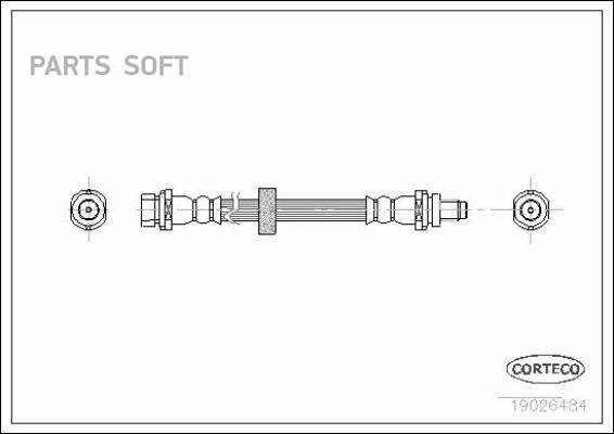 CORTECO 19026484 Тормозной шанг 280mm Ford Mondeo 10/95-11/2000