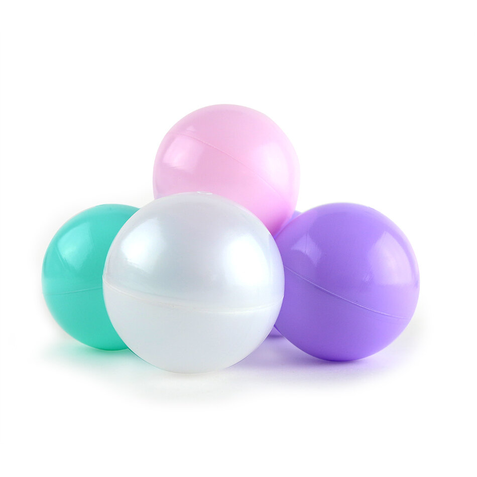 Набор шаров для сухого бассейна Pastel (100 шаров розовый/мятный/жемчужный/сиреневый)