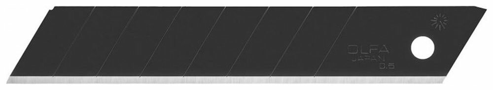 Лезвие OLFA BLACK MAX сегментированное, 18х100х0,5мм, 10шт