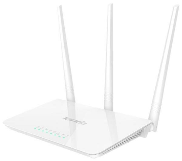 Беспроводной маршрутизатор Tenda F3 802.11bgn 300Mbps 2.4 ГГц 3xLAN белый