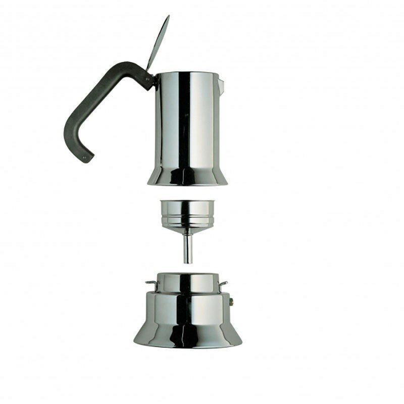 Гейзерная кофеварка Alessi Espresso 9090/3 (150 мл), металлик - фотография № 4