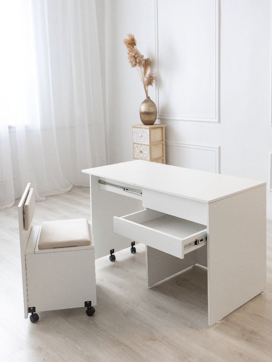 Раскладной стол AURAWOOD-Komfort (white)) - фотография № 6