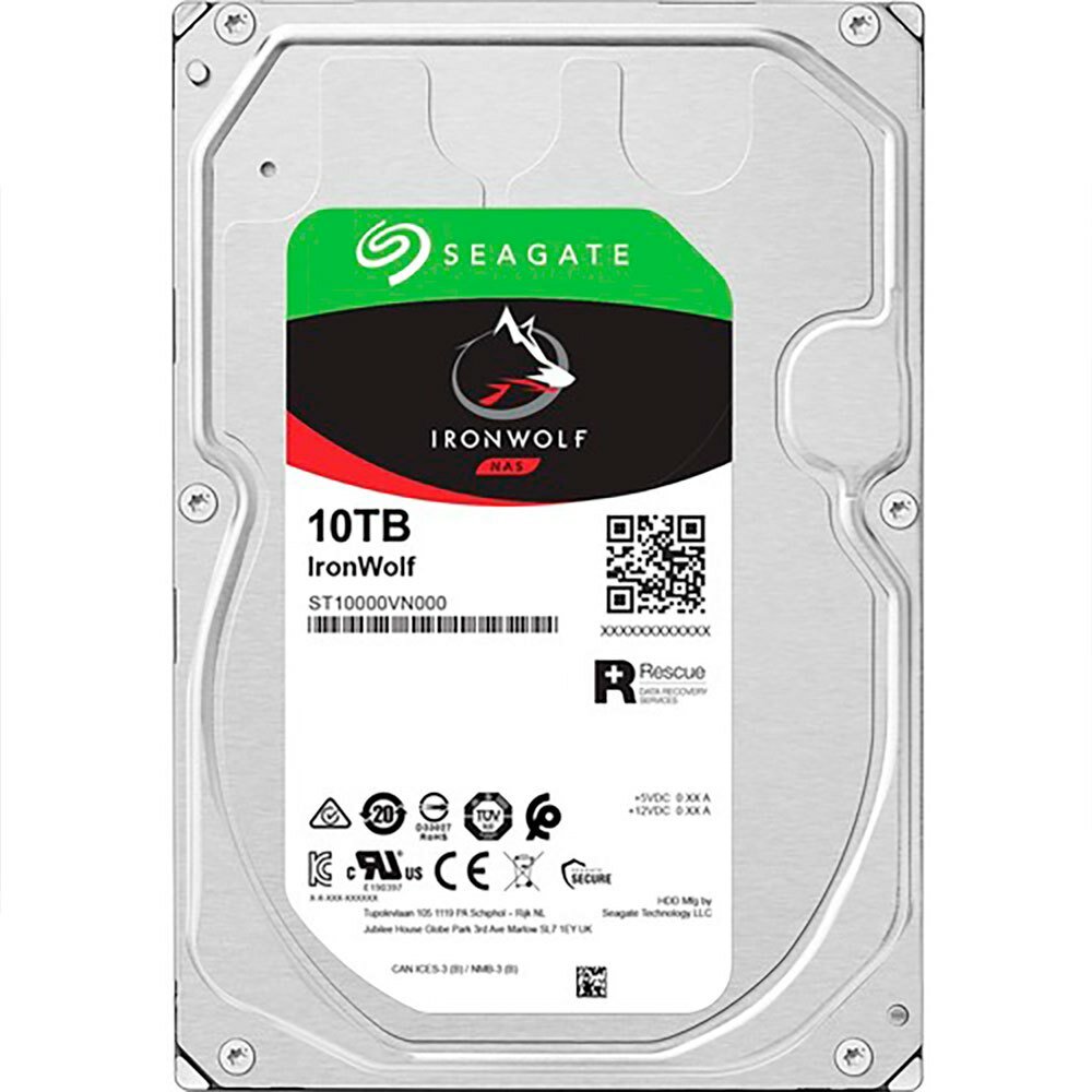 Жесткий диск HDD Seagate IronWolf ST10000VN000/SATA III/10 TB 7200об/мин/Скорость чтения 210МБайт/с Скорость записи