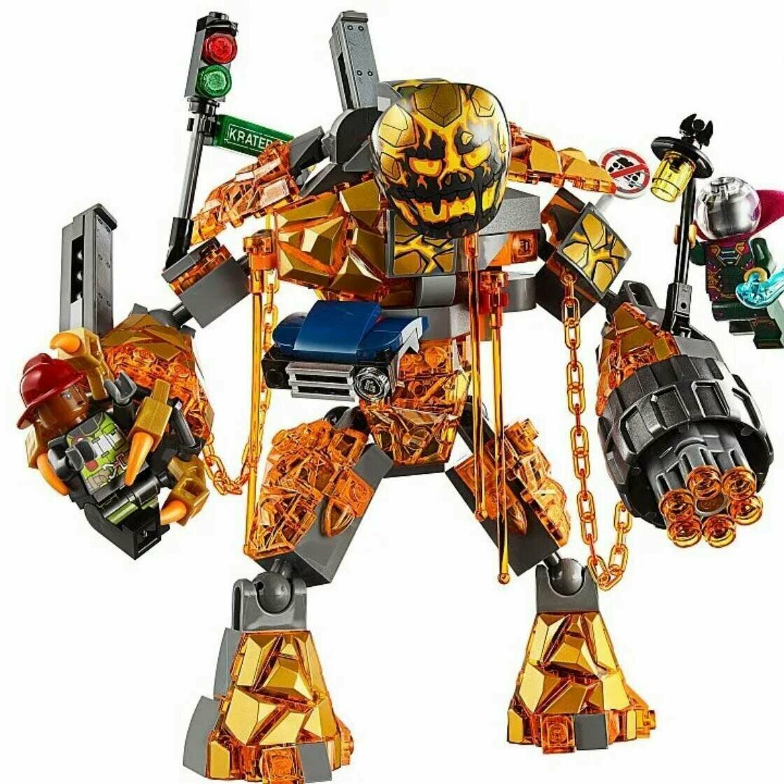 Конструктор Марвел "Бой с расплавленным человеком" 125 деталей / Дополняет лего Мстители / Человек Паук / Для мальчика