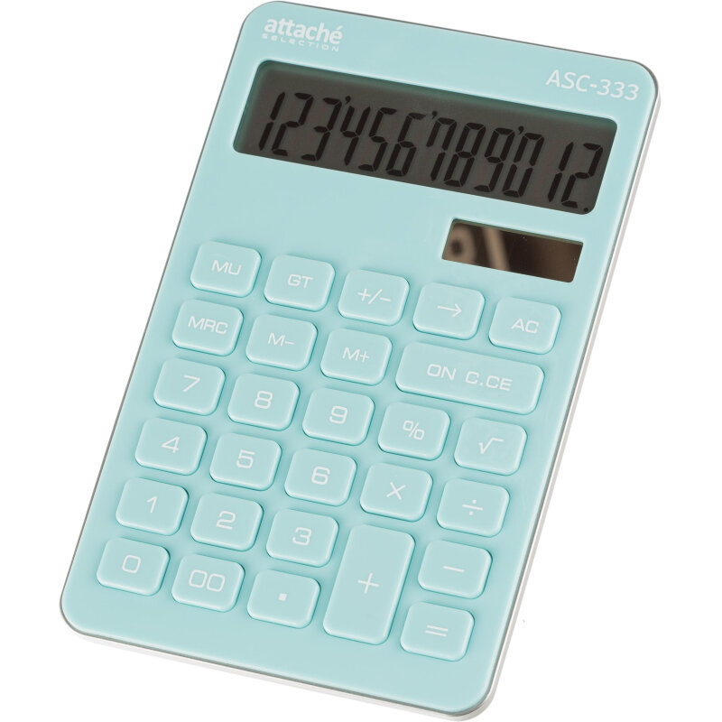 Калькулятор настоль.компакт Attache Selection ASС-333,12р,дв.пит,170x108гол