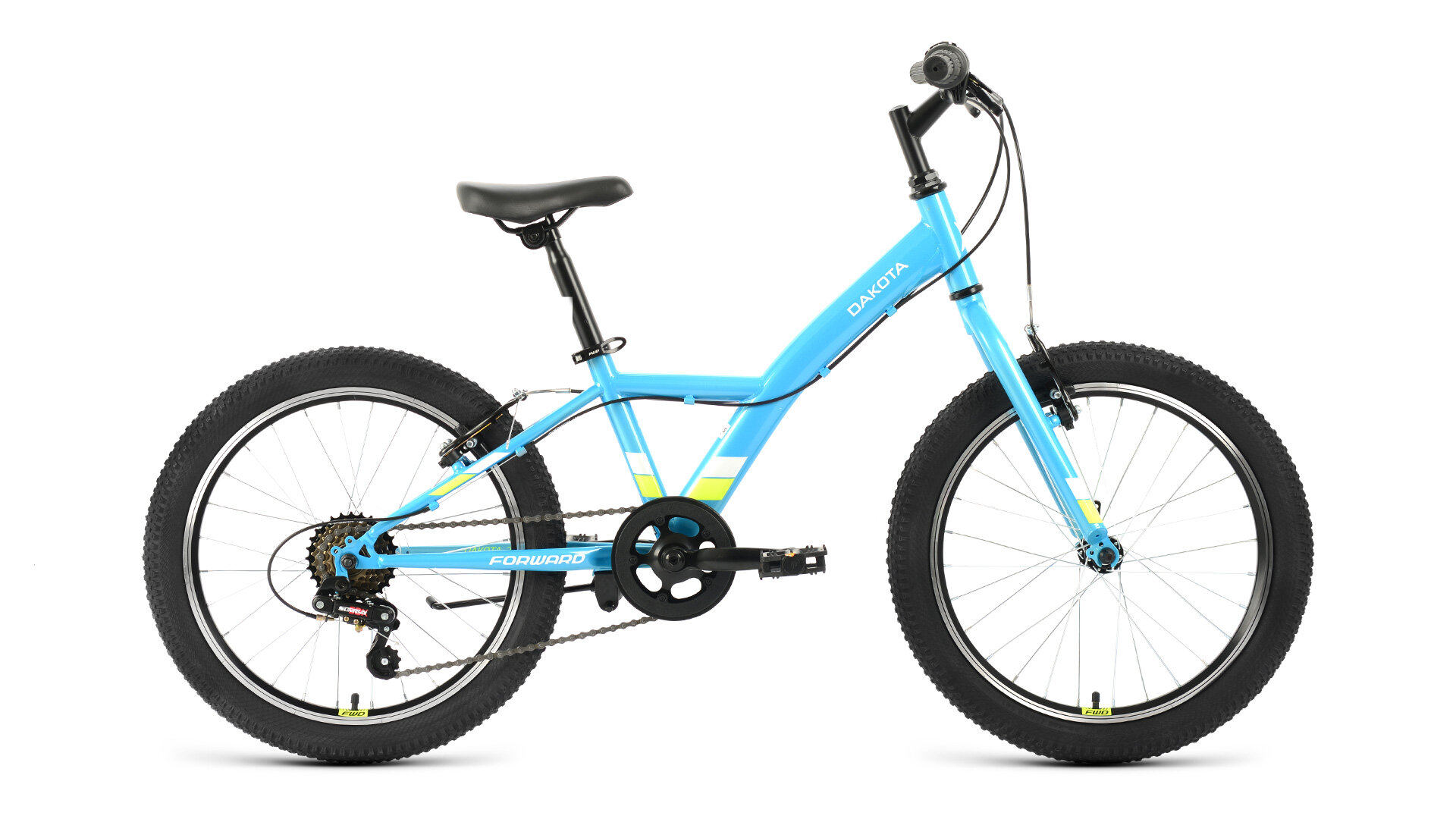 Детский велосипед Forward Dakota 20 1.0, год 2022, цвет Зеленый-Зеленый
