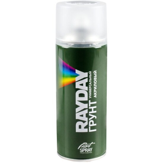 фото Грунт акриловый аэрозольный Rayday RD-001, 520 мл, белый