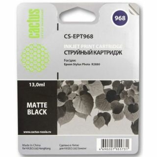 Расходный материал для печати Cactus CS-EPT968 черный матовый