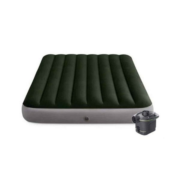 Полуторный надувной матрас Intex 64778 Prestige Downy Airbed + насос (137х191х25см) ()