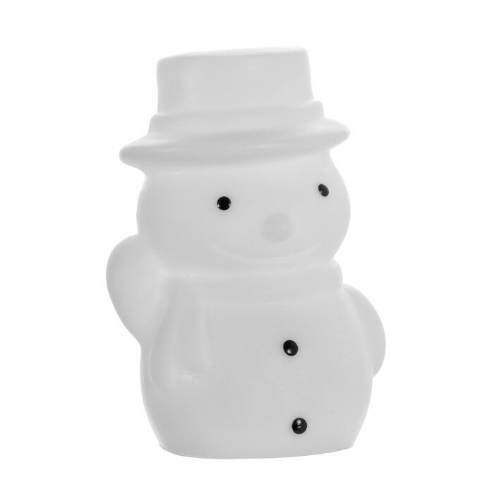 Ночник Снеговик LED батарейки белый 4х5,5х7,7 см - фотография № 14
