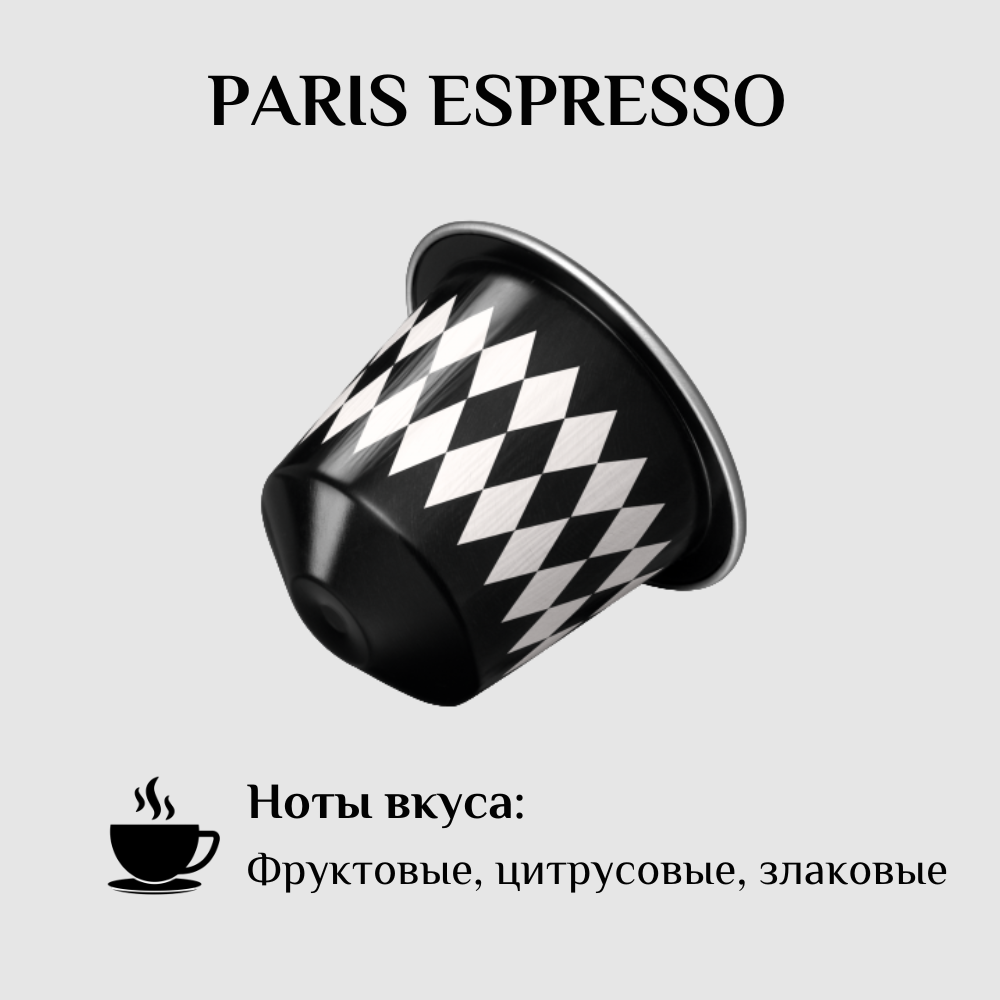 Капсулы для кофемашины Nespresso Original PARIS ESPRESSO 100 штук - фотография № 2