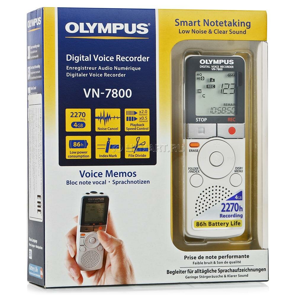 Диктофон цифровой Olympus VN-7800 (4Gb)