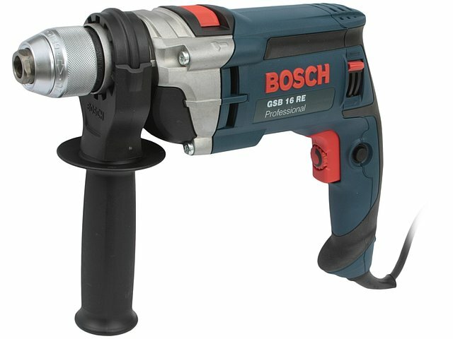 Дрель-шуруповёрт Bosch Дрель-шуруповёрт Bosch GSB 16 RE Professional 060114E500, ударная (750Вт, 2800об./мин., 47600уд./мин., быстроз.) + кейс