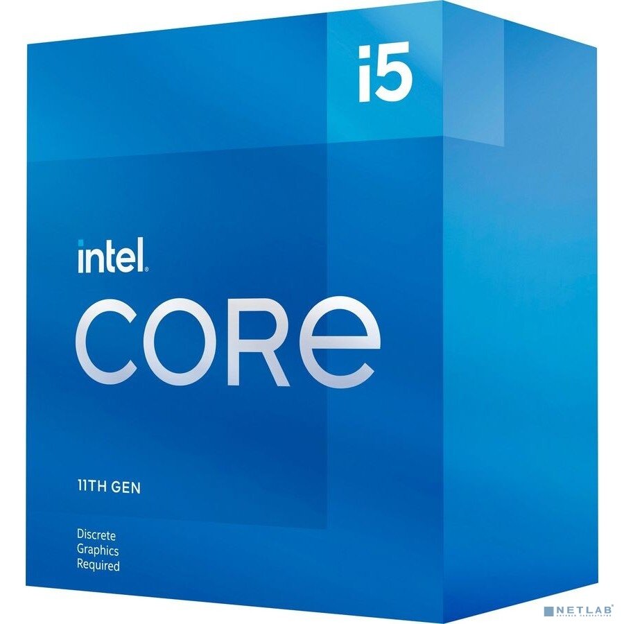 INTEL Процессор CPU Intel Core i5-11400F Rocket Lake BOX 2.6GHz, 12MB, LGA1200